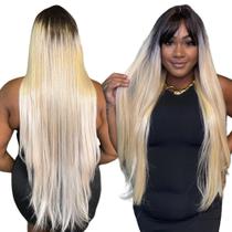 Front Lace Longa 80cm Com Franja E Tela P Colar Fibra Futura Front Lace Longa 80cm Com Franja E Tela P Colar Fibra Futura