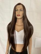 Front lace peruca ondulada lisa preta loira californiana castanho escuro claro 70cm