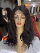 Front lace peruca preta castanho curta babyhair lisa ondulada Front lace peruca preta castanho curta babyhair lisa ondulada