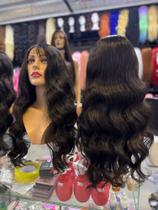 Front lace peruca preta castanho lisa ondulda curta premium para uso diario tela hd