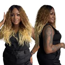 Front Lace Premium Peruca Cacheada Idêntica Humano - Aurora