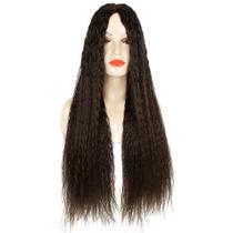 Front Lace Wig Cachos Abertos Longa Volumosa Fibra Premium