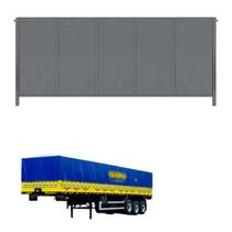 Frontal Inferior Frente Lisa Guerra Batente Chapa Reta 550mm