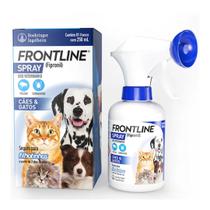Frontline Spray 250ml Antipulgas e Carrapatos para Cães e Gatos
