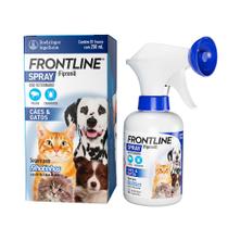 Frontline Spray Antipulgas E Carrapatos Cães E Gatos - 250ml