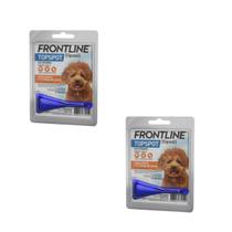 Frontline Topspot - Cães 01,0 a 10,0 KG - 0,67 ml ( 02 Pipeta) - Kit com 2