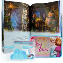 Frozen Disney Acessórios para Cabelo + Livro com História e Atividades