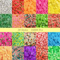 Fruit Clay Slices Charms VEINARDYL Nail Art 3D Polymer Clay