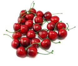Fruta artificial: yueton, vermelho cereja, preto, 2,5 cm, pacote com 25 Fruta artificial: yueton, vermelho cereja, preto, 2,5 cm, pacote com 25