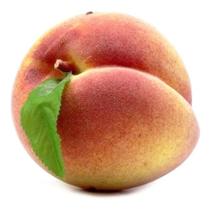 Fruta permanente decorativa - pêssego 9 cm