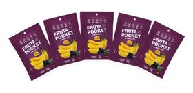 Fruta Pocket Banana E Açaí Liofilizado 20G Kit Com 5 Unid