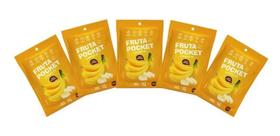 Fruta Pocket Snack Banana Liofilizada 20G Kit Com 5 Unid