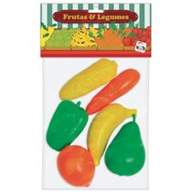 Frutas e legumes com 6 peças - pica pau - 681