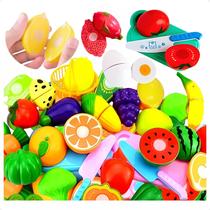 Frutas e legumes comidinhas crec crec faca tabua p/ cortar brinquedo de cozinha