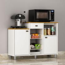 Fruteira 2 Cestos 2 Portas 1 Gaveta França Branco/Acetinado/Cinamomo Fruteira 2 Cestos 2 Portas 1 Gaveta França Branco/Acetinado/Cinamomo