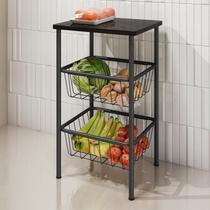 Fruteira 2 Cestos Base em Aço Daniela