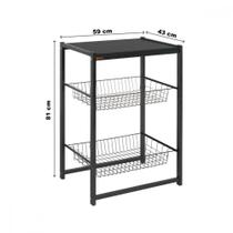 Fruteira 2 Cestos Multiuso Max Ciplafe Fruteira 2 Cestos Multiuso Max Ciplafe