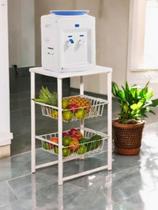 Fruteira Aço Branca Cozinha Suporte Bebedouro Resistente