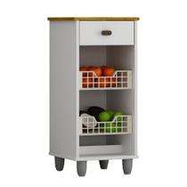 Fruteira Amora Compacta com Corpo Reforçado e Puxadores ABS Ideal para Cozinha