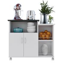 Fruteira Balcão Branco Cozinha 2 Portas Base Microondas