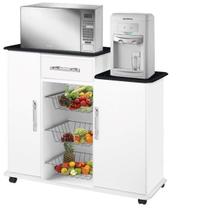 Fruteira Balcao Orq 02 portas Branco / Marmorizado