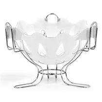 Fruteira Centro De Mesa Cesto De Fruta N308 Niquelart Branca