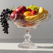 Fruteira Centro De Mesa Com Pé Vidro Clear TWIST