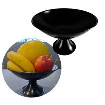 Fruteira Cesto Metal Preto Minimalista 21cm Diâmetro - Metais Massuia