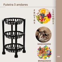 FRUTEIRA - Cesto Modular 3 ou 4 Andares - Organizador de Frutas e Verduras, Brinquedos e Objetos.