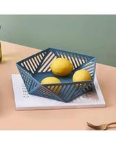 Fruteira Cesto Multiuso Bandeja para frutas Plástico Azul