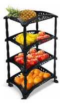 Fruteira Chão Cozinha Cesto Organizador Empalhável 4 Andares Arqplast Fruteira Chão Cozinha Cesto Organizador Empalhável 4 Andares Arqplast