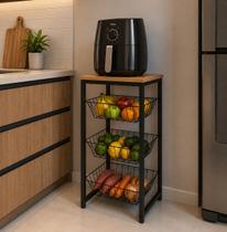 Fruteira Chão Cozinha Extra Forte Tampo De Mdf Suporta Filtro De Agua Fruteira Chão Cozinha Extra Forte Tampo De Mdf Suporta Filtro De Agua