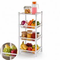 Fruteira chao grande 4 andares pratleira desmontavel cestos Fruteira chao grande 4 andares pratleira desmontavel cestos