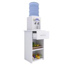 Fruteira com gaveta e 2 organizadores fácil de limpar Suporte Bebedor Branco
