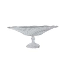 Fruteira com pedestal em vidro 12x30cm