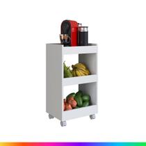 Fruteira com Rodinhas 3 Andares Multiuso Cozinha-Móveis Bonatto