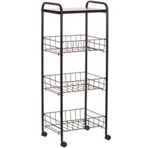 Fruteira Com Tampo De Madeira 13552.2.2 - Metaltru