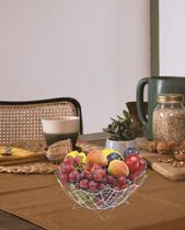 Fruteira Copacabana Mesa Cromada Niquelart Fruteira centro de mesa