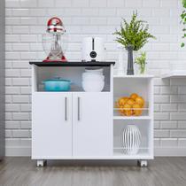 Fruteira de Chão Com Rodinhas Porta Microondas Móveis Bonatto