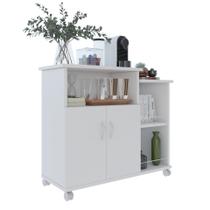 Fruteira de Chão com Rodizios Tampo Reforçado para MIcroondas e Galão de Agua