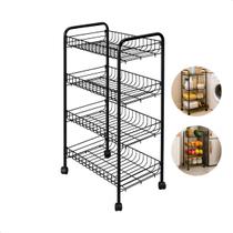 Fruteira De Chão Em Aço 4 Andares Com Cestos Organizadores Porta Frutas Moderno, Resistente E Funcional Para Cozinha, Sala De Jantar E Área De Serviço Fruteira De Chão Em Aço 4 Andares Com Cestos Organizadores Porta Frutas Moderno, Resistente E Funcional Para Cozinha, Sala De Jantar E Área De Serviço