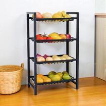 Fruteira De Chão Industrial Mutliuso 4 Cestos Organizadores Cozinha Lavanderia