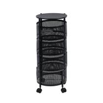 Fruteira de Chão Redonda 04 Divisorias Cozinha Organizador Preta Fruteira de Chão Redonda 04 Divisorias Cozinha Organizador Preta