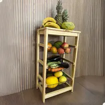 Fruteira de Madeira Com Tampo 3 Andares Com Cesto Organizador Fruteira de Madeira Com Tampo 3 Andares Com Cesto Organizador