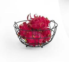 Fruteira De Mesa Aramada Aço Cor Preta Black Arthi 24 Cm Fruteira De Mesa Aramada Aço Cor Preta Black Arthi 24 Cm