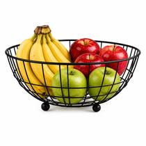 Fruteira de Mesa Aramada BSMIX Metal Preto Fosco Porta Frutas Bancada Cozinha Fruteira de Mesa Aramada BSMIX Metal Preto Fosco Porta Frutas Bancada Cozinha
