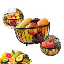 Fruteira de Mesa, Copa e Cozinha - Metal Aramado Preto Fruteira de Mesa, Copa e Cozinha - Metal Aramado Preto