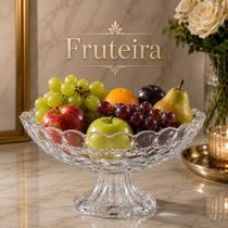 Fruteira De Mesa Decorativa Com Pé 26cm Bubbles Fruteira De Mesa Decorativa Com Pé 26cm Bubbles