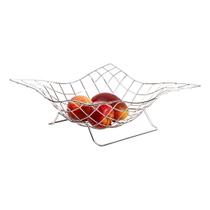 Fruteira De Mesa Funda Aramada Com Base Vazada Em Pedestal Decoração Para Mesa Cozinha Bancada Suporte Porta Frutas Fruteira De Mesa Funda Aramada Com Base Vazada Em Pedestal Decoração Para Mesa Cozinha Bancada Suporte Porta Frutas