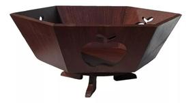 Fruteira De Mesa Giratória Madeira Mdf Grande Decor - Lojão 2A